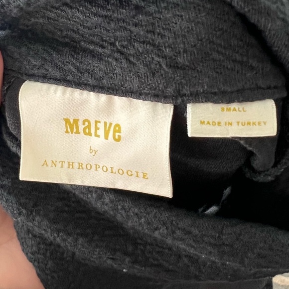 Anthropologie Maeve Black Sleeveless Dress with Ruffle Bottom Size Small - Picture 16 of 16